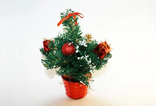 Palle Natale Sull Albero Decorazioni Albero Natale — Foto Stock