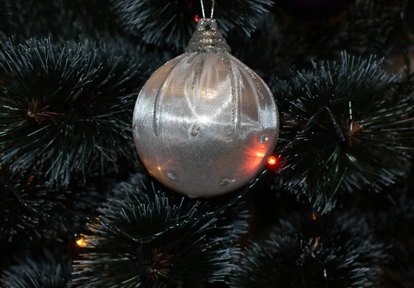 Kerstballen Boom Versieringen Voor Kerstboom — Stockfoto