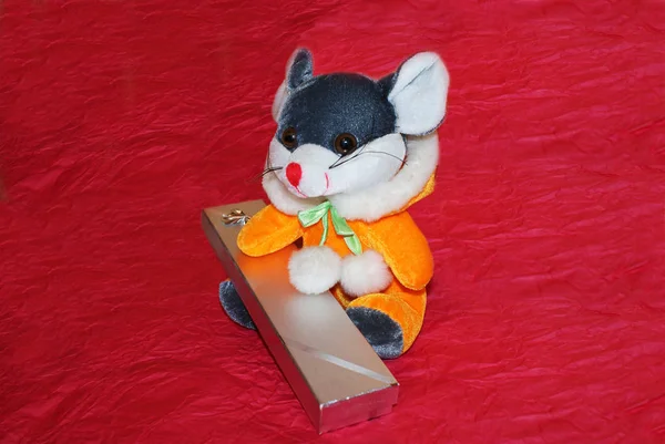 Soft Toy Mouse Rat Gift — Stock Photo, Image