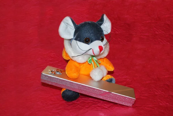 Soft Toy Mouse Rat Gift — Stock Photo, Image