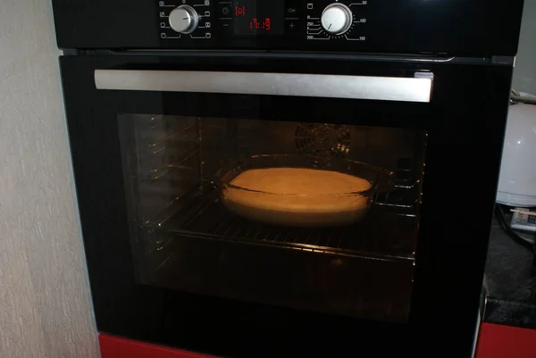 Pie Cookie Baking Dish Home Baking Batter Oven — Stock Photo, Image