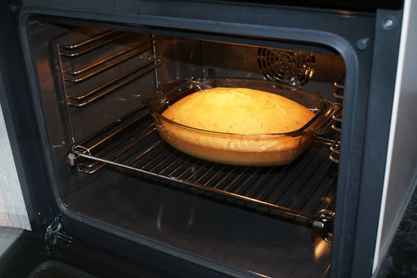 Pie Cookie Baking Dish Home Baking Batter Oven — Stock Photo, Image