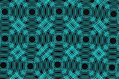 Soyut mavi çizgiler, iyon kareleri ve daireler.