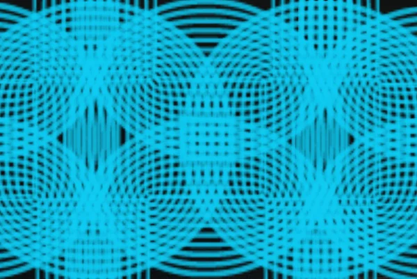 Abstrakte Blaue Linien Ionenquadrate Und Kreise — Stockfoto