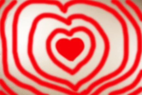 Figure Red Heart White Background — Stock Photo, Image