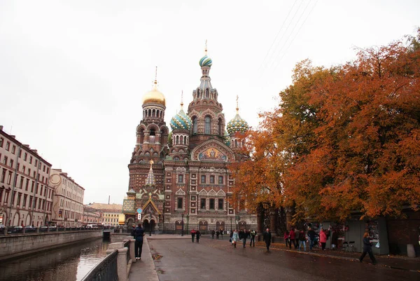 Catedral Resurrección Cristo Spas Blood San Petersburgo Rusia — Foto de Stock