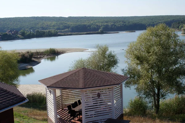 Salon Jardin Pour Détendre Dans Forêt Bord Rivière Faune — Photo