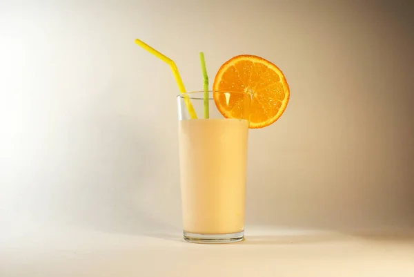 Bebida Laranja Saudável Para Perda Peso Dieta — Fotografia de Stock