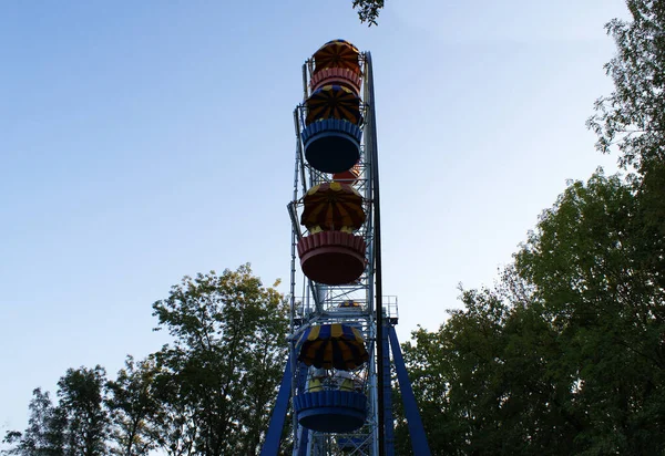 Roda Gigante Parque Diversões Parque Diversões — Fotografia de Stock