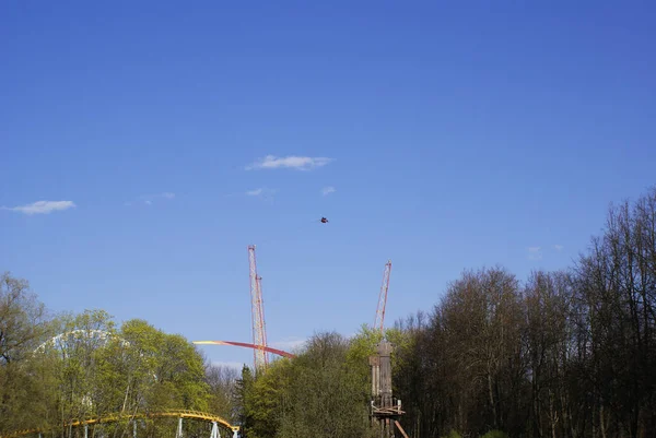 Erwachsenenkarussell Einem Freizeitpark Einem Vergnügungspark — Stockfoto