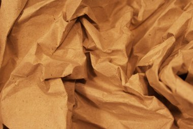 Dizayn için buruşmuş kağıt, arkaplan ve doku.