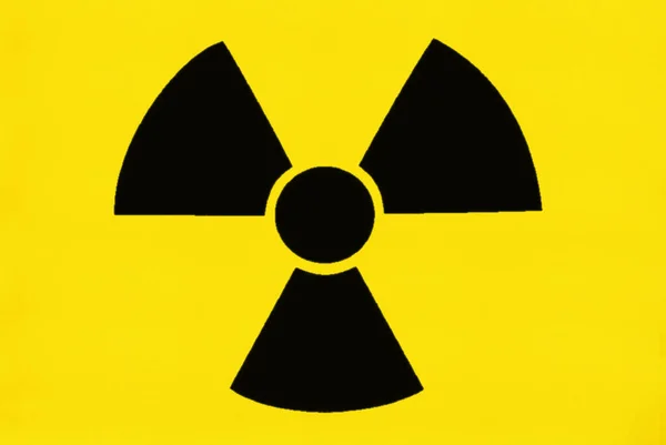 Signo Radiación Símbolo Peligro Nuclear —  Fotos de Stock