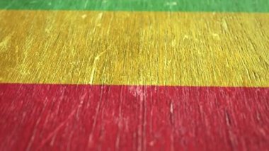 Mali bayrağı. Ormanın Detayları, Bölgenin Sığ Derinliği, Kusursuz Döngü. Yüksek kalite animasyon. Ülkeniz için ideal / Seyahat / Politik İlişkiler Projeleri. 1080p, 60fps.