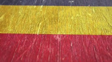 Chad 'in bayrağı. Ormanın Detayları, Bölgenin Sığ Derinliği, Kusursuz Döngü. Yüksek kalite animasyon. Ülkeniz için ideal / Seyahat / Politik İlişkiler Projeleri. 1080p, 60fps.