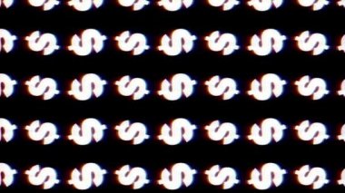 Arıza, Arberasyon, Kusursuz Dolarlar / Kullanıcı İşaretleri. Modern, Arızalı, Gösterişli, Orijinal Arkaplan. 4k, 30fps