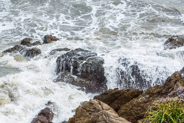 Stop Action Churning Sea Water High Shutter Speed — Stock Photo, Image