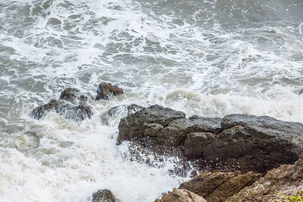 Stop Action Churning Sea Water High Shutter Speed — Stock Photo, Image