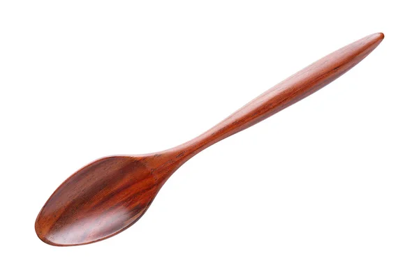 Wooden spoon isolated on white — Stock Photo, Image