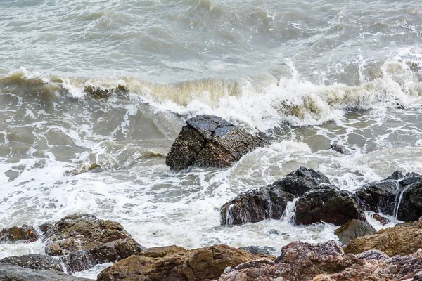 Rozbouřená voda moře — Stock fotografie