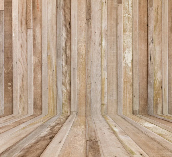 Oude houten muren en vloeren — Stockfoto