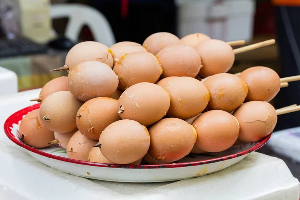 Fechar ovo de galinha grelhado — Fotografia de Stock