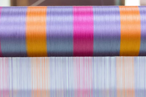 Закрыть Тайское Традиционное Шелковое Плетение — стоковое фото