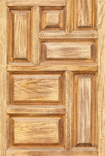 チークの木製のドアの装飾 豪華なレトロなスタイル アップします — ストック写真