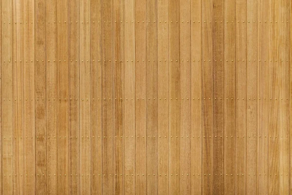 铜钉柚木木面板 — 图库照片