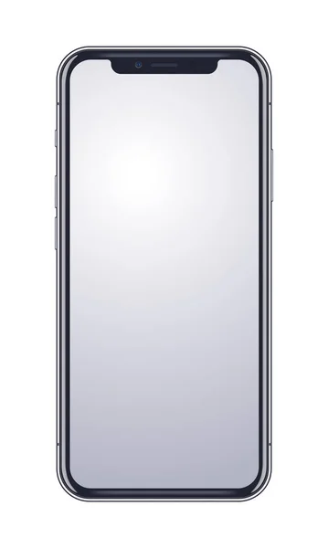 電話のモックアップスマートフォンの画面。隔離された携帯電話ベクトル現実的なイラスト. — ストックベクタ