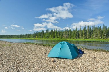 Ulusal parkta yürüyüş. 