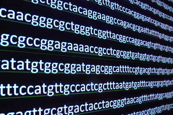 Tecnología moderna: secuenciación de ADN . — Foto de Stock