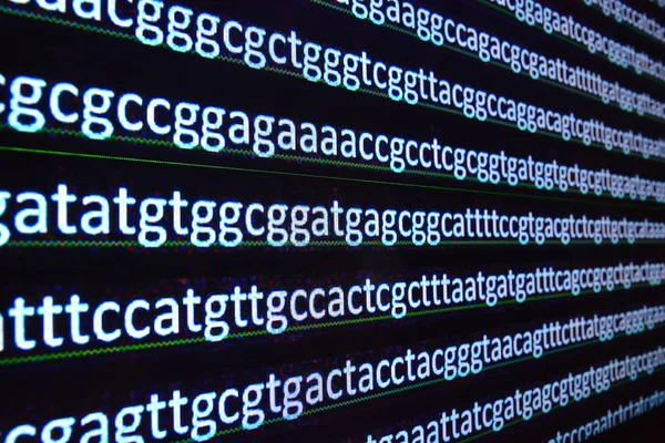 DNA sekvensering, mänskliga genomet. — Stockfoto