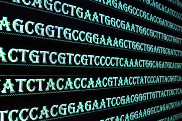 Modern teknik: Dna sekvensering. — Stockfoto