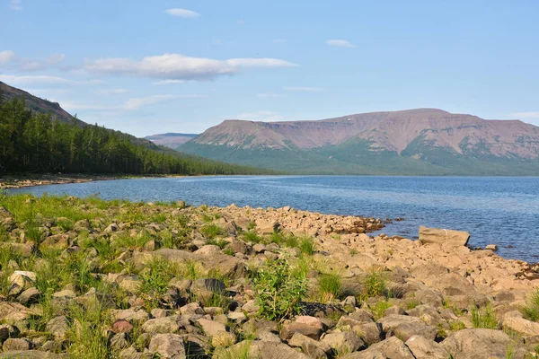 Sjön i Putorana platån. — Stockfoto