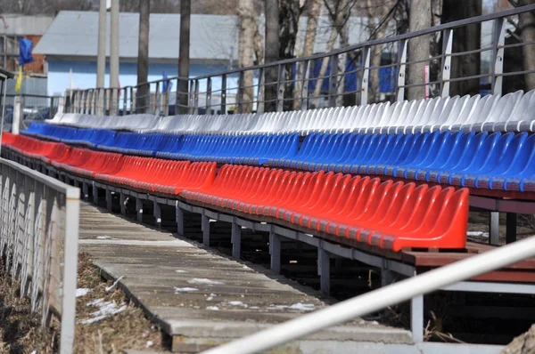 Plastsäten på arenan. — Stockfoto