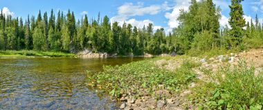 Kuzey korumalı Nehri Panoraması. 