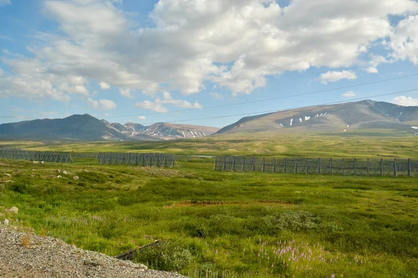 ポーラー ウラル山脈とウラル メインのツンドラ. — ストック写真