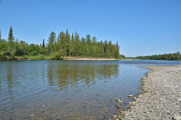 La rivière de l'Oural polaire . — Photo