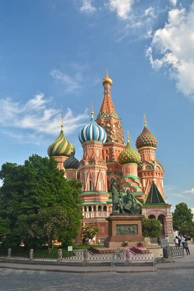 St. Basil's Cathedral. St. Basil's Cathedral on red Square in Moscow - the world cultural heritage of UNESCO.