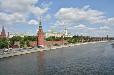 Moskova'da Kremlin dolgu.
