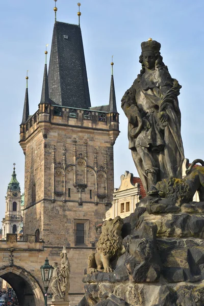 Torre da Cidade Menor Charles Bridge . — Fotografia de Stock