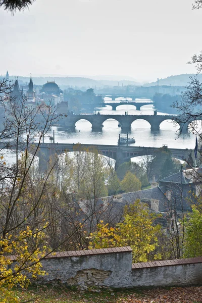 Bridges over the Vltava, Prague. — Stock Photo, Image