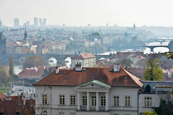 Mosty nad Wełtawą, Praga. — Zdjęcie stockowe