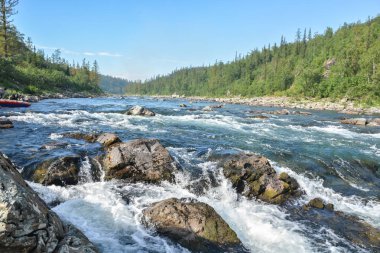  River rapids Polar Urallarda.