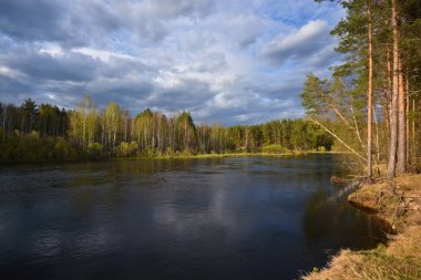Bahar Rusya Milli park orman nehirdir. 
