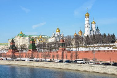 Moskova Kremlin ve dolgu.