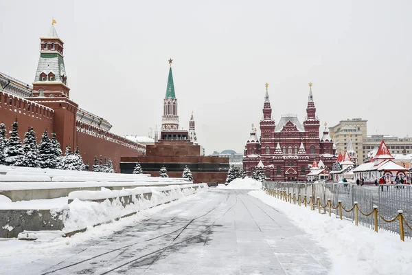 Kış Moskova Kremlin. 