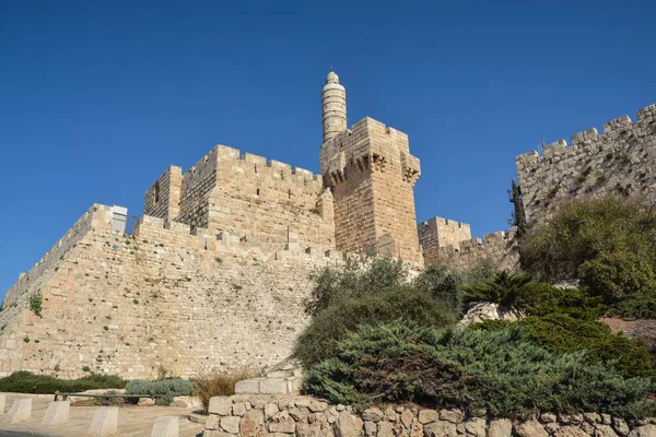 Jeruzalem, toren van David in de oude stad. — Stockfoto