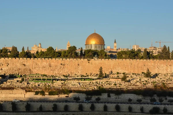 Kopuła meczetu skały w Jerozolimie. — Zdjęcie stockowe