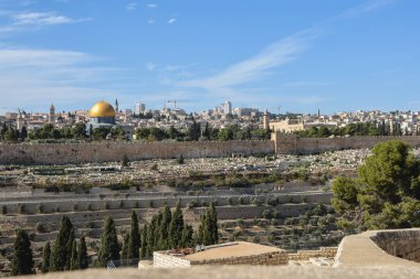 Zeytin Dağlı Kudüs Eski Şehri. 
